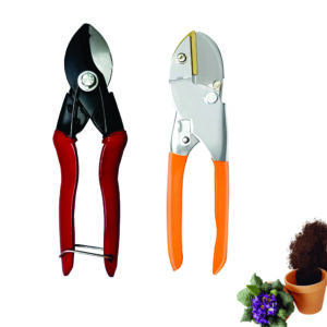 GROWTOP Premium Garden Pruning Tool Set – Heavy Duty Bypass & Anvil Secateurs with Ergonomic Handles (Pack of 2)