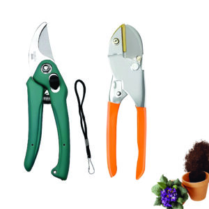 GROWTOP 2-Piece Garden Pruner Tool Set – Bypass Pruning Shear & Anvil Cutter with Ergonomic Handles for Professional Gardening