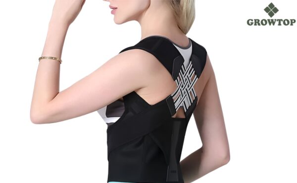 GROWTOP Adjustable Back Posture Corrector Brace for Men & Women | Spine Support & Shoulder Alignment Belt