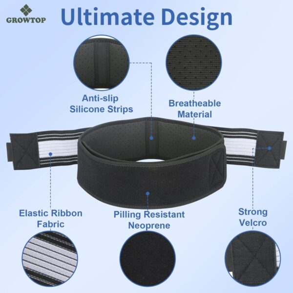 GROWTOP Sacroiliac SI Joint Hip Belt -Relief Plus Sciatica Pain Relief Belt for Women - Sciatica belt for men - Sacroiliac SI Joint Hip Belt for Back Pain - Image 8