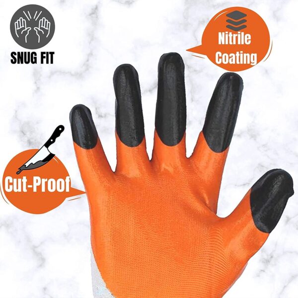 GROWTOP Heavy-Duty Gardening & Work Gloves with Claw Fingertips | Durable, Waterproof & Cut-Resistant (Pair) - Image 4
